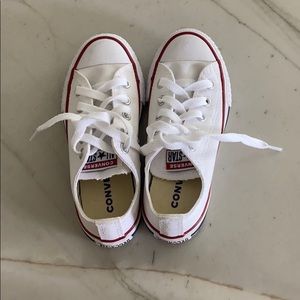 Girls white converse